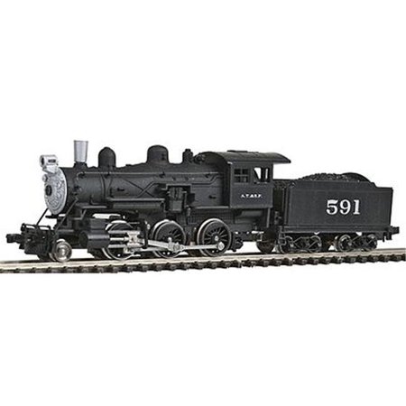 MODEL POWER Model Power MDP87611 N Scale Santa Fe 2-6-0 Mogul Model Train Steam Locomotive MDP87611